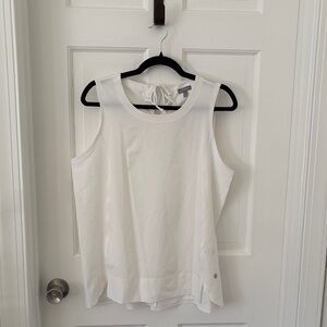 NWT Talbots White Sleeveless Top. Size M.